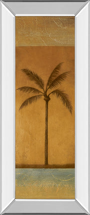 Mirrored Frame Golden Palm I By Jordan Grey