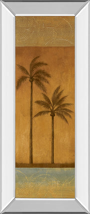 Mirrored Frame Golden Palm II By Jordan Grey