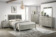 Romeo Queen Bed in Gray