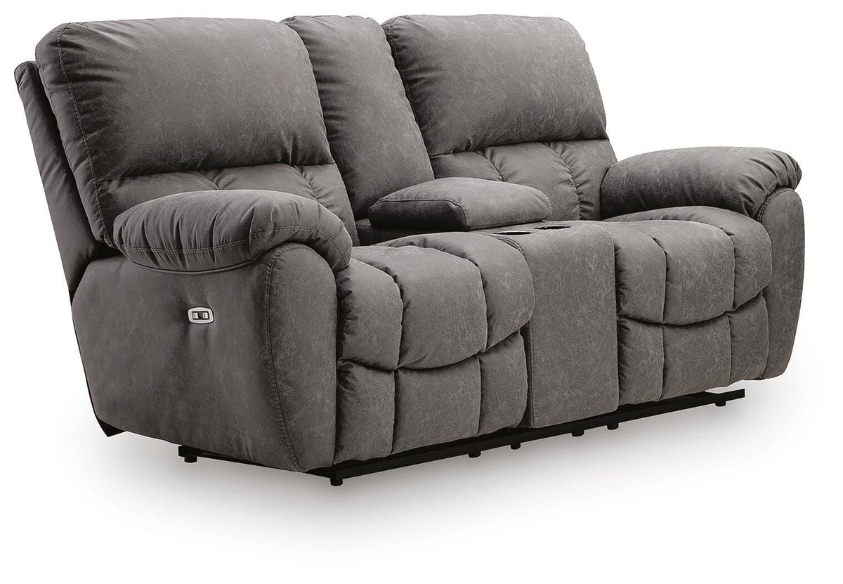 Hadrian Pike Power Reclining Loveseat with Console