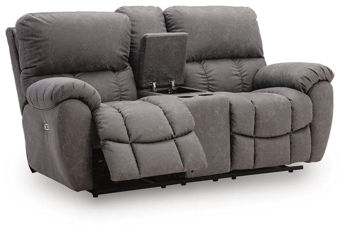 Hadrian Pike Power Reclining Loveseat with Console