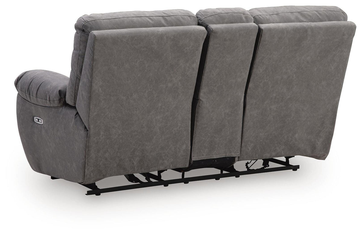 Hadrian Pike Power Reclining Loveseat with Console