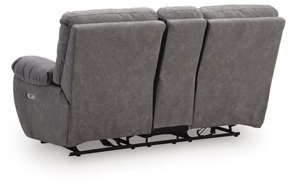 Hadrian Pike Power Reclining Loveseat with Console