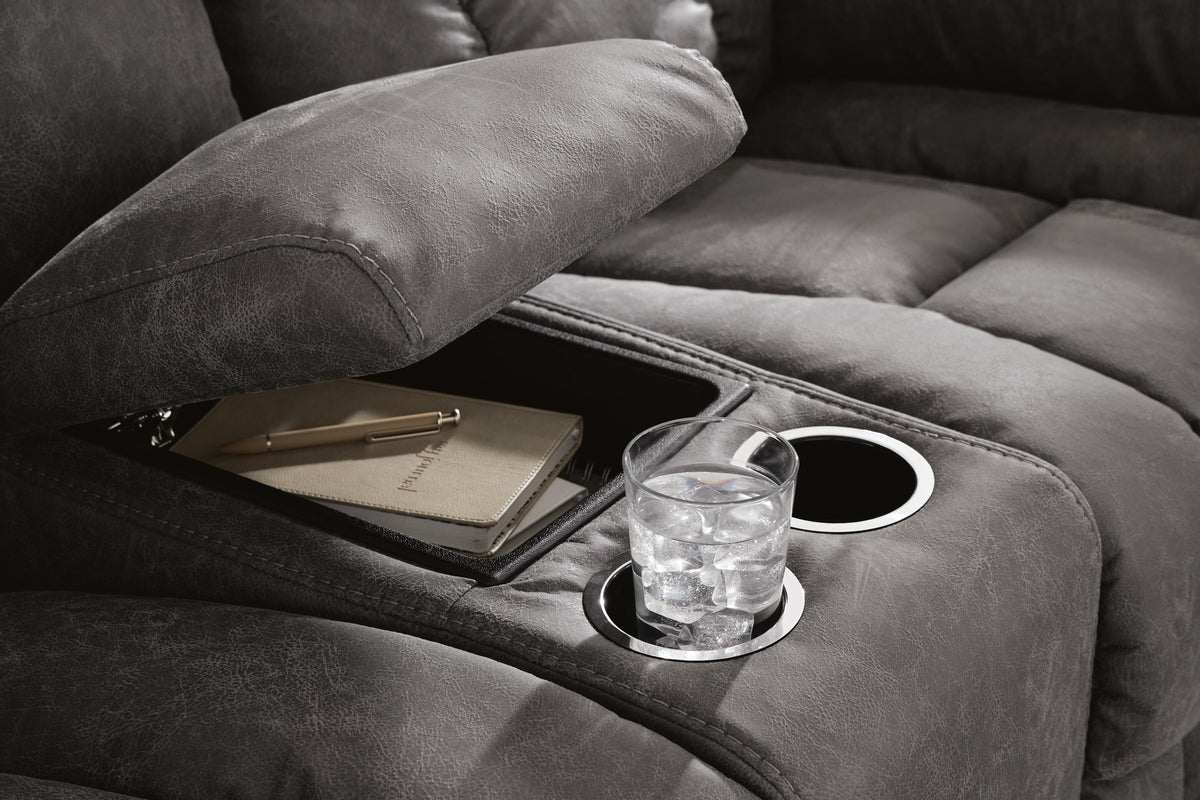 Hadrian Pike Power Reclining Loveseat with Console