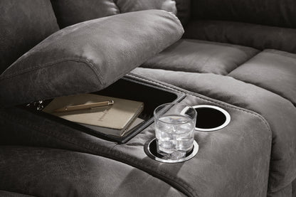 Hadrian Pike Power Reclining Loveseat with Console