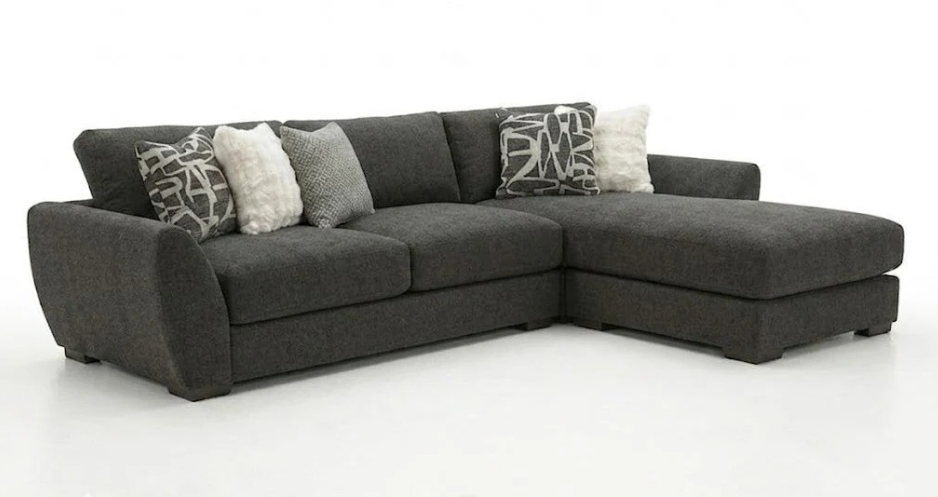 Matias Sectional with Chaise Fluffy River Rock