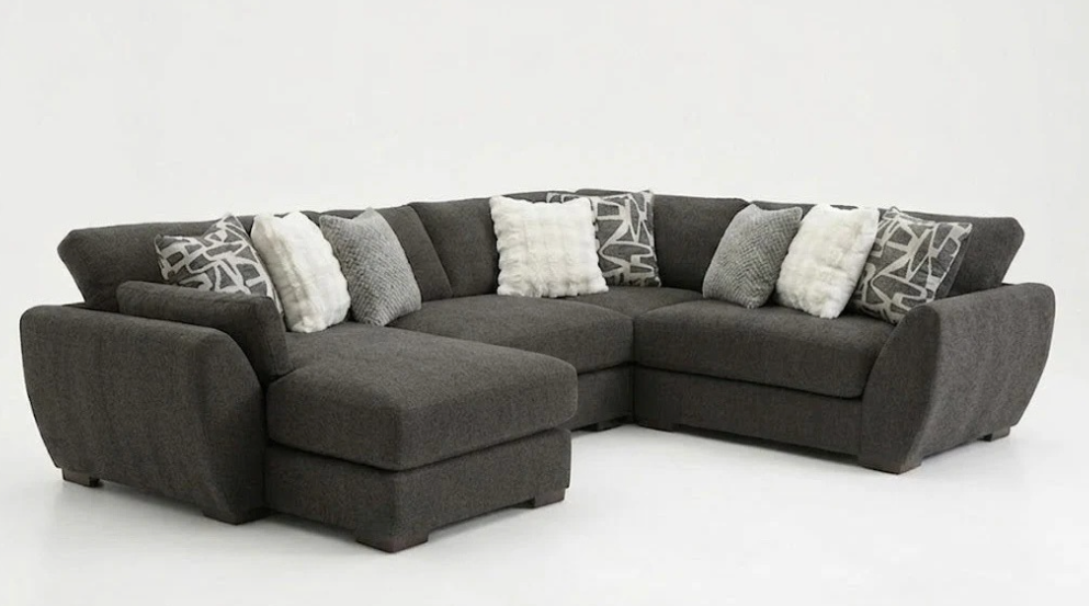 Matias Sectional with Chaise Fluffy River Rock