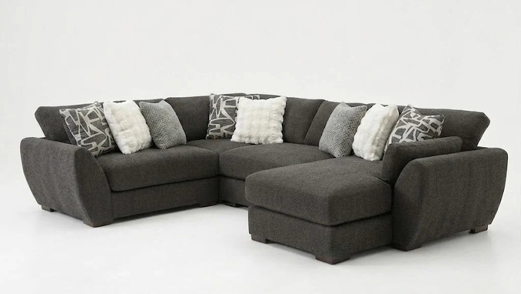 Matias Sectional with Chaise Fluffy River Rock