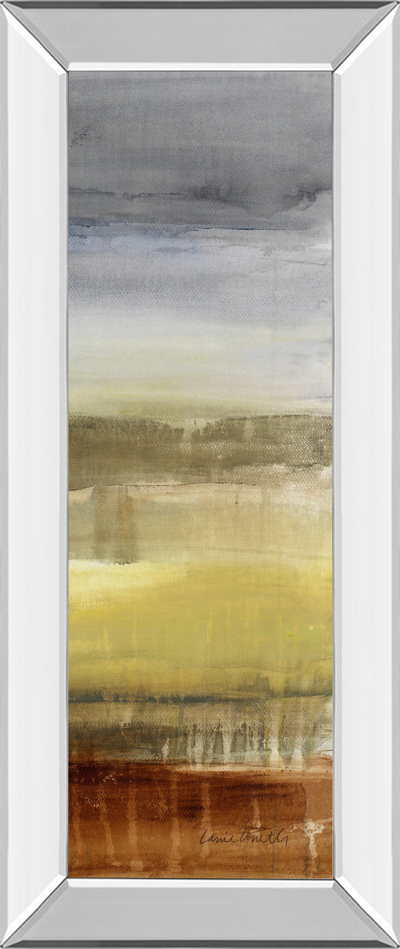 Mirrored Frame Summer Rain I By Lanie Loreth