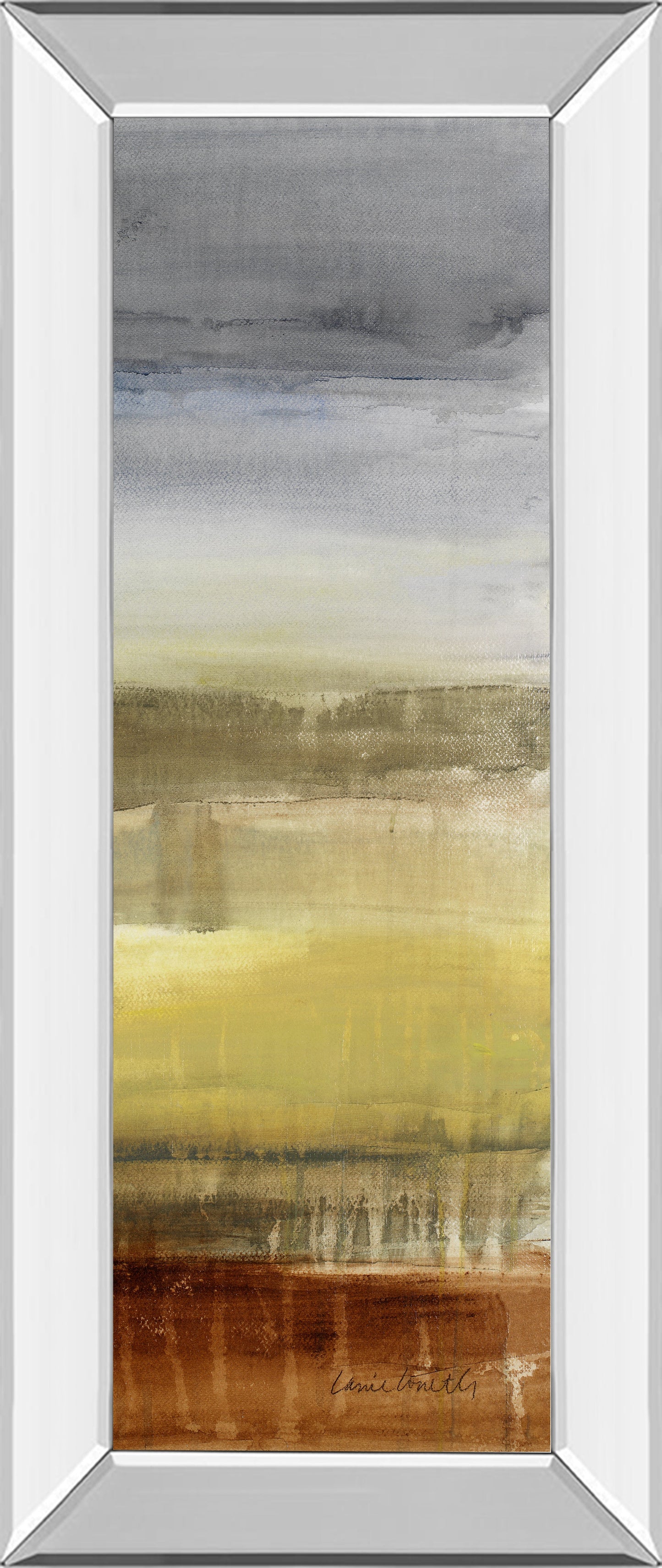 Mirrored Frame Summer Rain I By Lanie Loreth