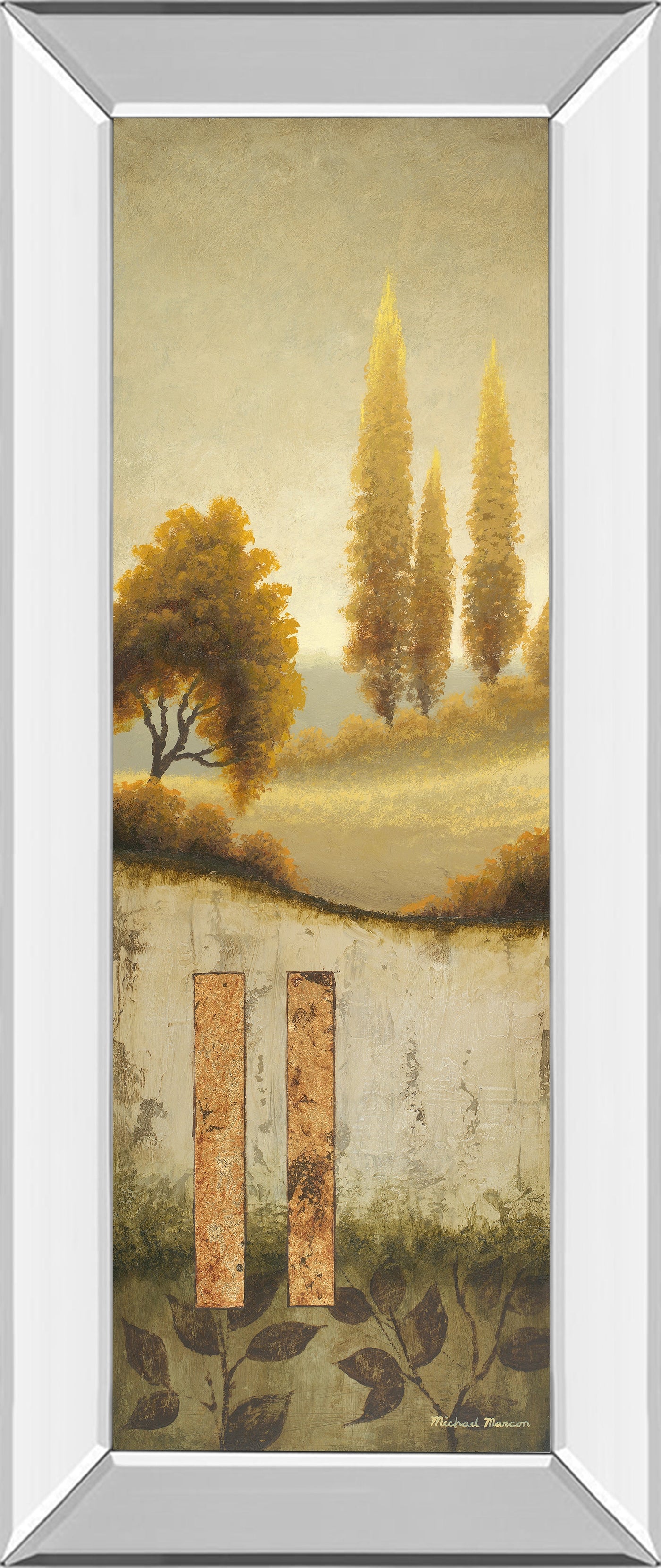 Mirrored Frame Beyond The Village By Michael Marcon