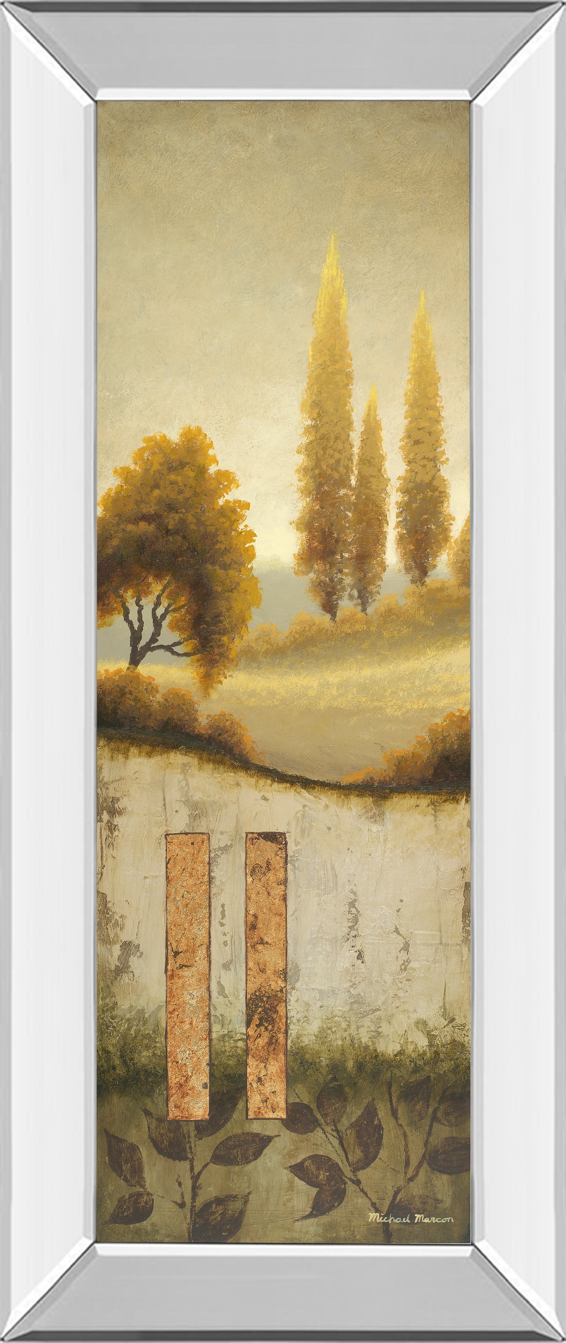 Mirrored Frame Beyond The Village By Michael Marcon