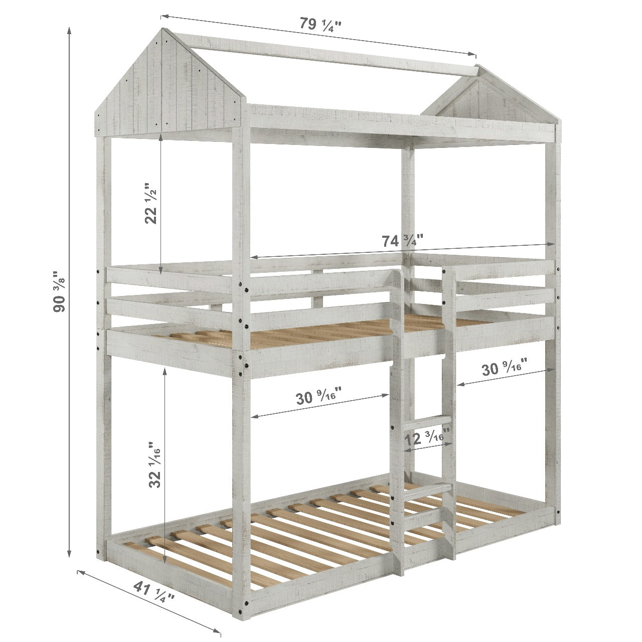 Twin over Twin Fort Bunkbed