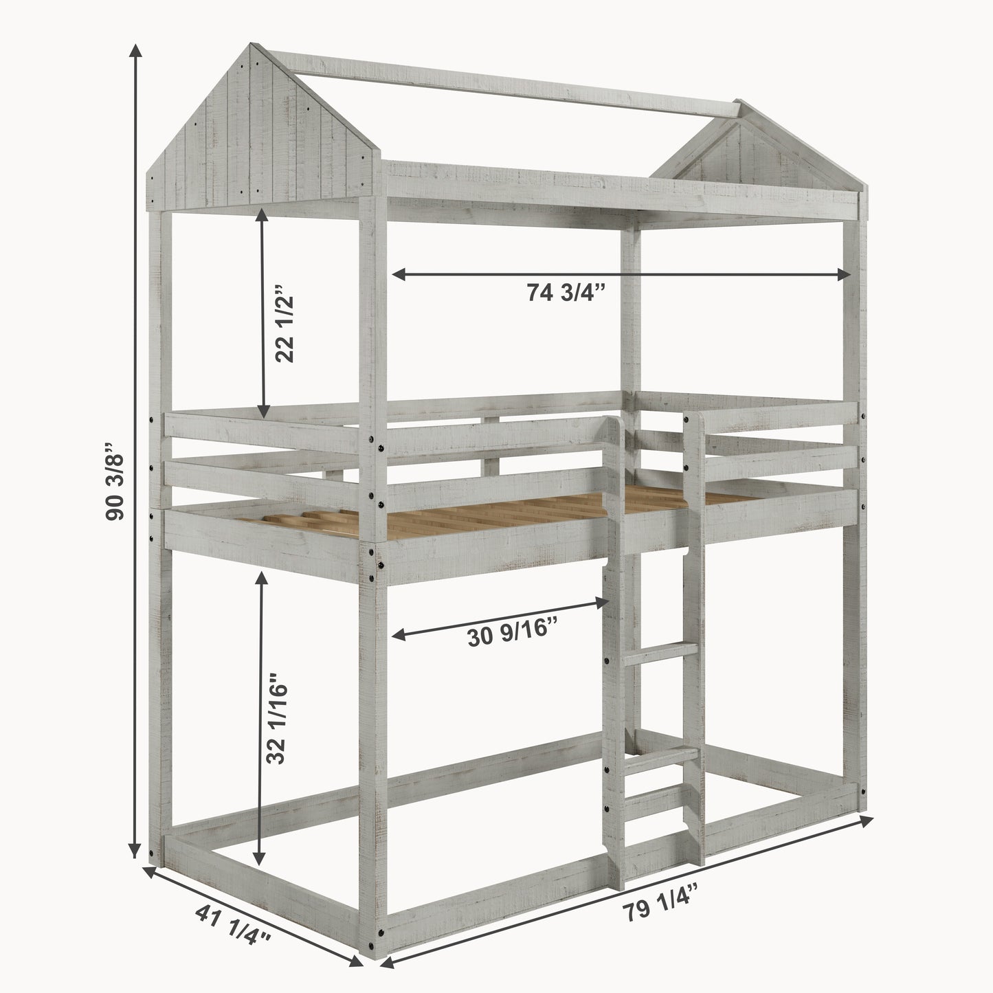 Twin over Twin Fort Bunkbed