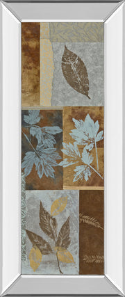Mirrored Frame Blue Fusion Panel I By Jeni Lee