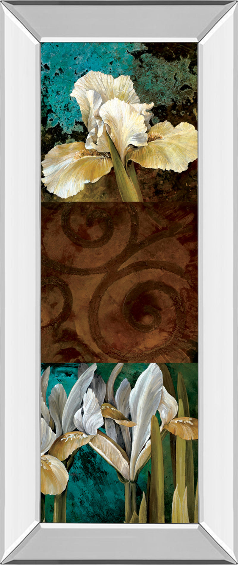 Mirrored Frame From My Garden I By Linda Thompson