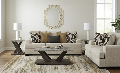 Heartcort Living Room 9PC Package + FREE 55" LED 4K Smart TV