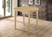 Juego de mesa de comedor Bucknell con hojas abatibles redondas, color capuchino