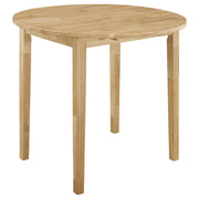 Juego de mesa de comedor Bucknell con hojas abatibles redondas, color capuchino