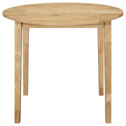 Juego de mesa de comedor Bucknell con hojas abatibles redondas, color capuchino