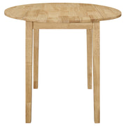 Juego de mesa de comedor Bucknell con hojas abatibles redondas, color capuchino