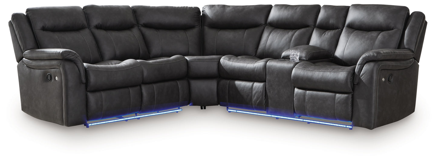 Perarrygin 2-Piece Reclining Sectional