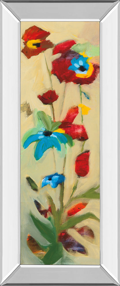 Mirrored Frame Wildflower II By Jennifer Zybala