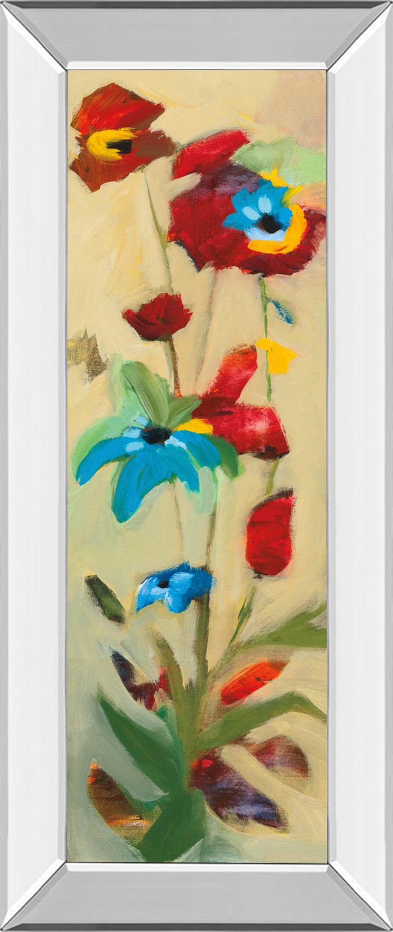 Mirrored Frame Wildflower II By Jennifer Zybala