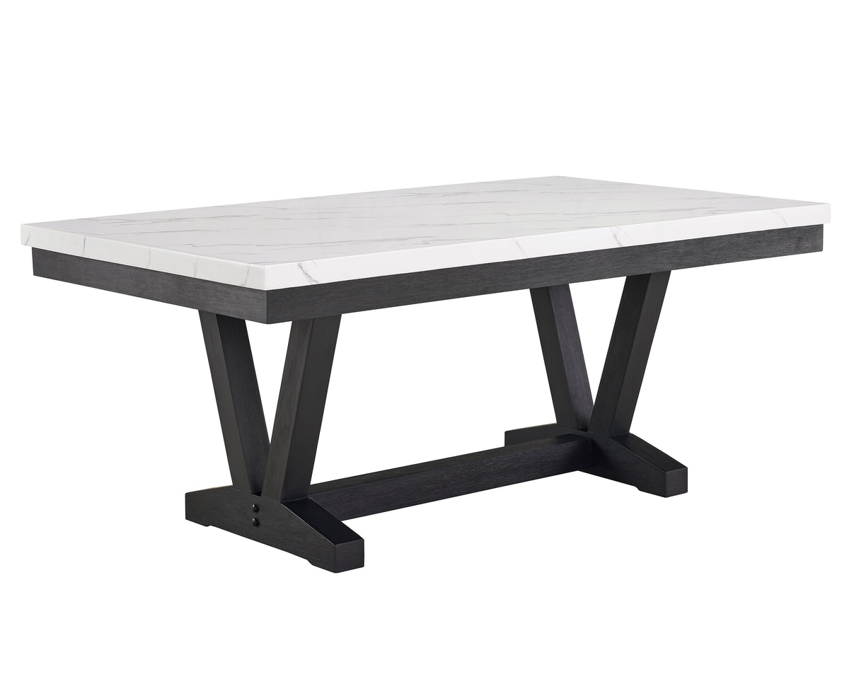 Vance Faux Marble Dining Table
