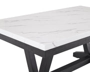 Vance Faux Marble Dining Table