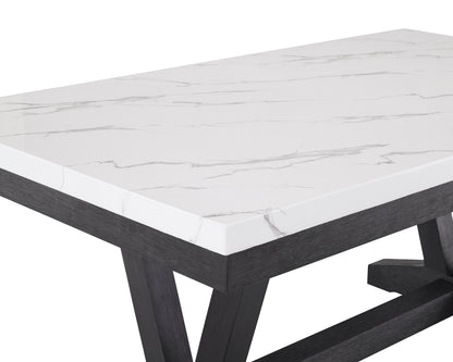 Vance Faux Marble Dining Table