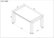 Hazel Genuine Marble Dining Table