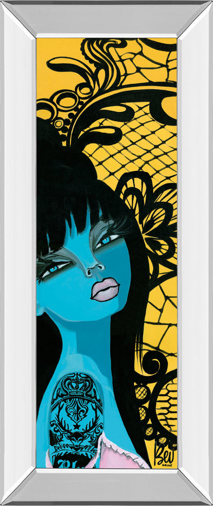 Mirrored Frame Ink Chiffon I By Bev Hogue