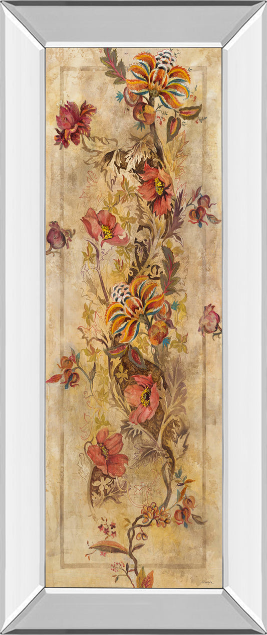 Mirrored Frame Fleur Delicate I By Georgie