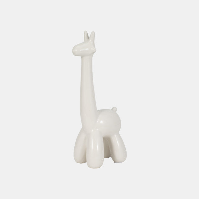 Jirafa blanca con forma de globo