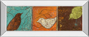 Mirrored Frame Lovely Birds I By Patricia Pinto