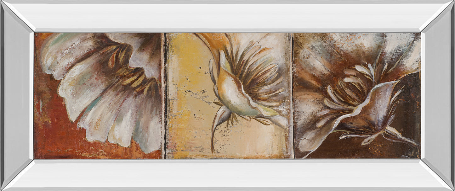 Mirrored Frame The Three Poppies II By Patricia Pinto