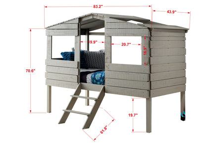 Beach House Low Loft Bed