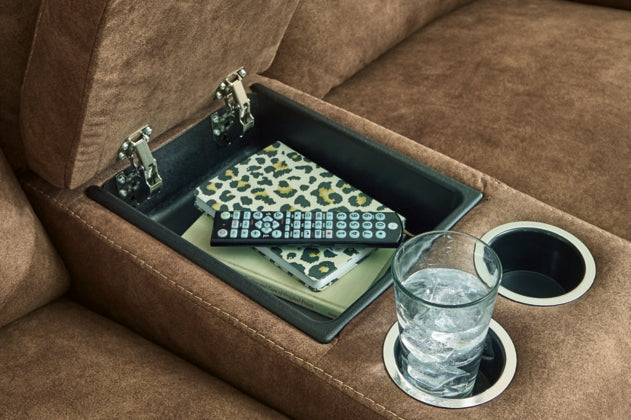 Edenwold DBL Reclining Loveseat with Console