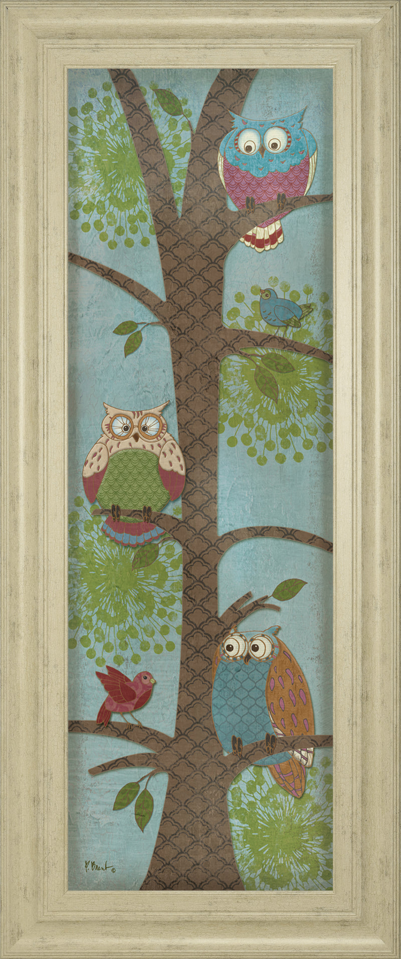 Fantasy Owls Panel II By Paul Brent