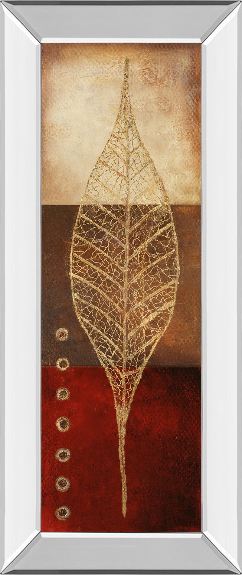 Mirrored Frame Fossil Leaves II By Patricia Pinto