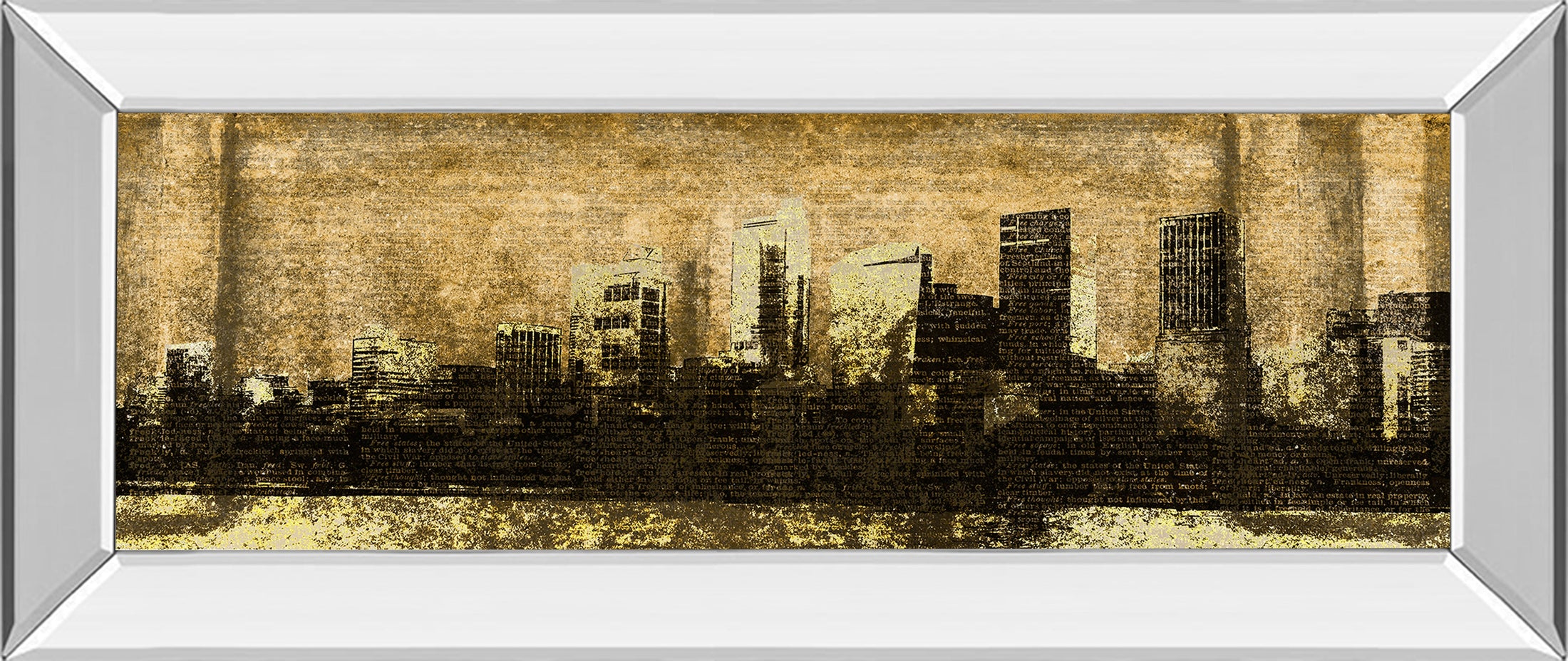 Mirrored Frame Defined City I By Sd Graphic Studio