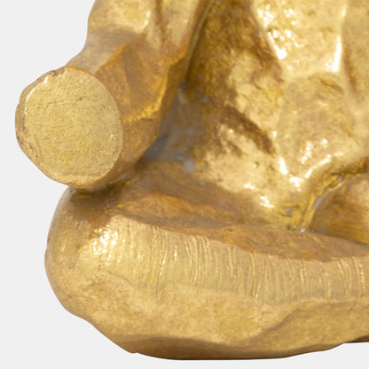 Elefante meditando de poliresina de 8"