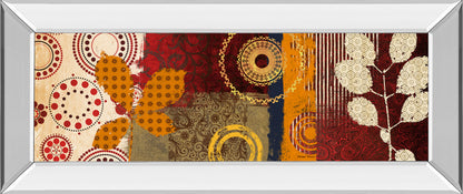 Mirrored Frame Fall Leaf Panel I By Michael Marcon