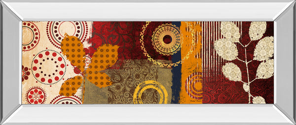 Mirrored Frame Fall Leaf Panel I By Michael Marcon