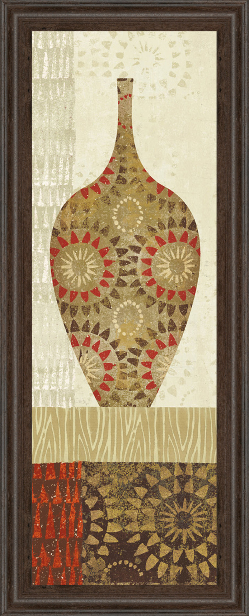Spice Stripe Vessels Panel III By Wild Apple Portfolio