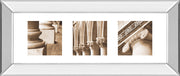 Mirrored Frame Architectual Triptych I By Tony Koukos