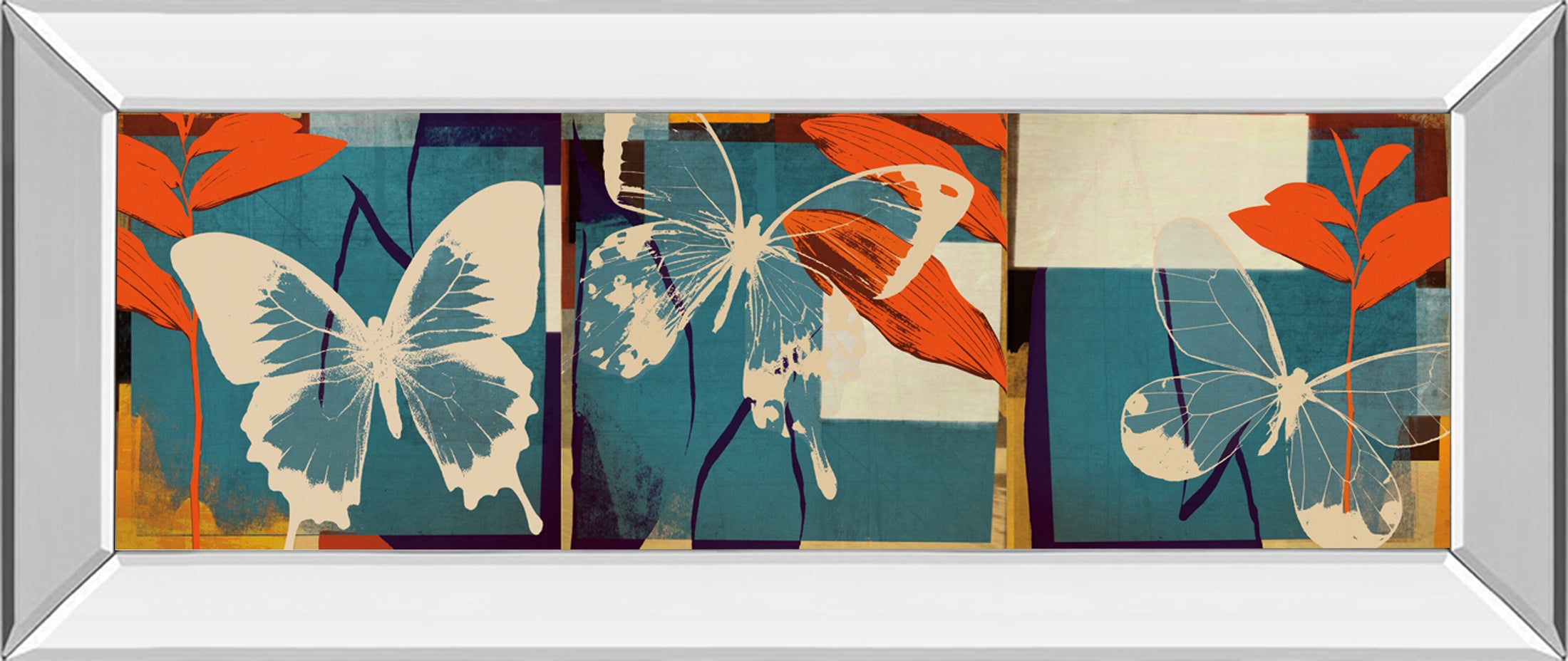 Mirrored Frame Butterflies Viola By Noah