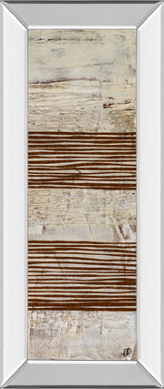 Mirrored Frame White Stripes II By Natalie Avondet
