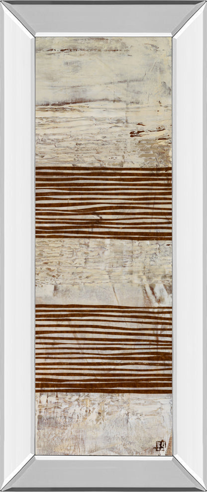 Mirrored Frame White Stripes II By Natalie Avondet